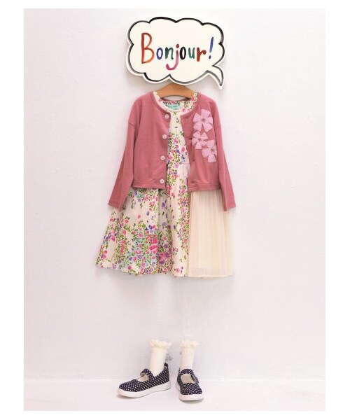 Hakka Kids ハッカキッズ ハッカキッズ の パッチワーク小花プリントノースリーブワンピース ワンピース ドレス Wear