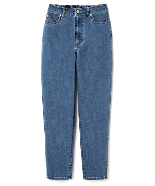 GRL（グレイル）の「テーパードストレッチデニムパンツ（デニムパンツ・レディース・インディゴ/ブルー・S）」の2枚目の写真