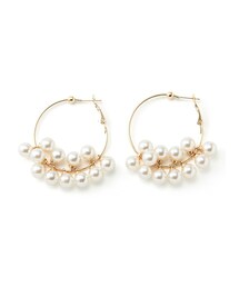 GRL | パールフープピアス(ピアス（両耳用）)