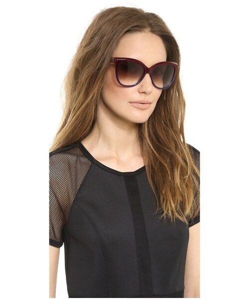 MARC JACOBS（マークジェイコブス）の「Marc Jacobs Sunglasses Gradient Sunglasses（サングラス・Black/Grey Gradient/Burgundy/Brown Violet Shaded・One Size）」の7枚目の写真