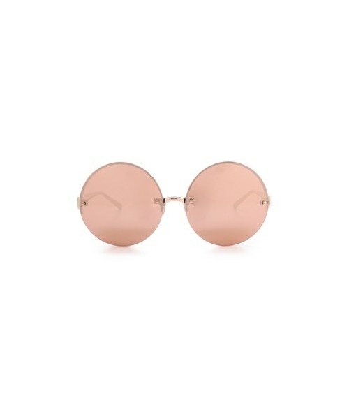 LINDA FARROW（リンダファロー）の「Linda Farrow Luxe Rose Gold Round Sunglasses（サングラス・Rose Gold・One Size）」の3枚目の写真