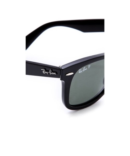 Ray-Ban(レイバン)の「Ray-Ban Polarized Wayfarer Sunglasses(サングラス・Black/Green Polar・One Size)」の2枚目の写真