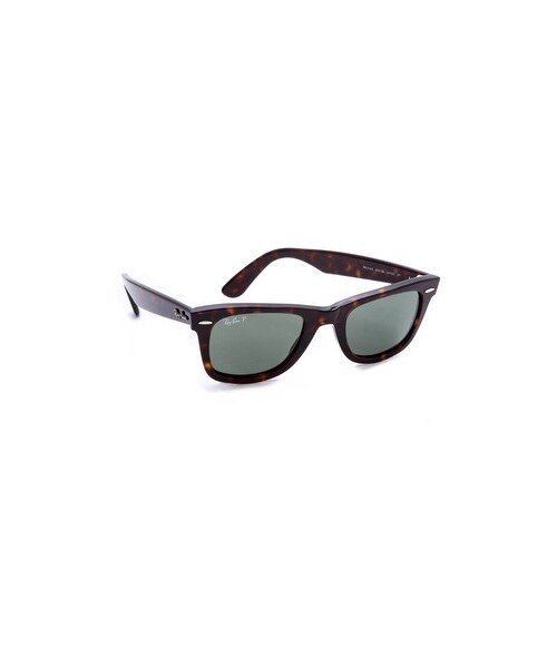 Ray-Ban(レイバン)の「Ray-Ban Polarized Wayfarer Sunglasses(サングラス・Black/Green Polar・One Size)」の4枚目の写真