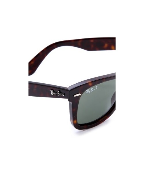 Ray-Ban(レイバン)の「Ray-Ban Polarized Wayfarer Sunglasses(サングラス・Black/Green Polar・One Size)」の5枚目の写真