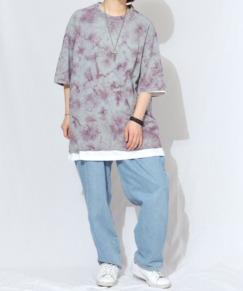 BOYSHE（ボーイシー）の「タイダイ クルーネック Tシャツ【T0034】（Tシャツ/カットソー・レディース・その他）」の4枚目の写真