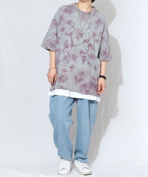 BOYSHE（ボーイシー）の「タイダイ クルーネック Tシャツ【T0034】（Tシャツ/カットソー・レディース・その他）」の3枚目の写真