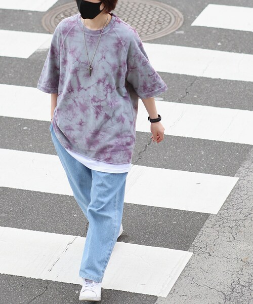 BOYSHE（ボーイシー）の「タイダイ クルーネック Tシャツ【T0034】（Tシャツ/カットソー・レディース・その他）」の7枚目の写真