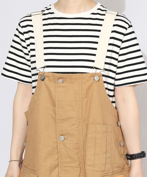 BOYSHE(ボーイシー)の「オーバーサイズ オーバーオール ネイビー(チノパンツ・レディース・その他)」の8枚目の写真