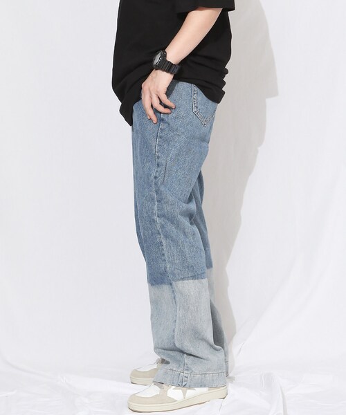 BOYSHE（ボーイシー）の「ストレート配色デニムパンツ（デニムパンツ・レディース・その他）」の12枚目の写真
