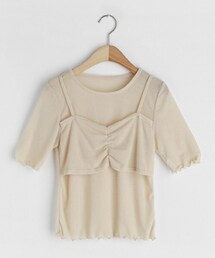 DHOLIC | ビスチェリブTシャツ(Tシャツ/カットソー)