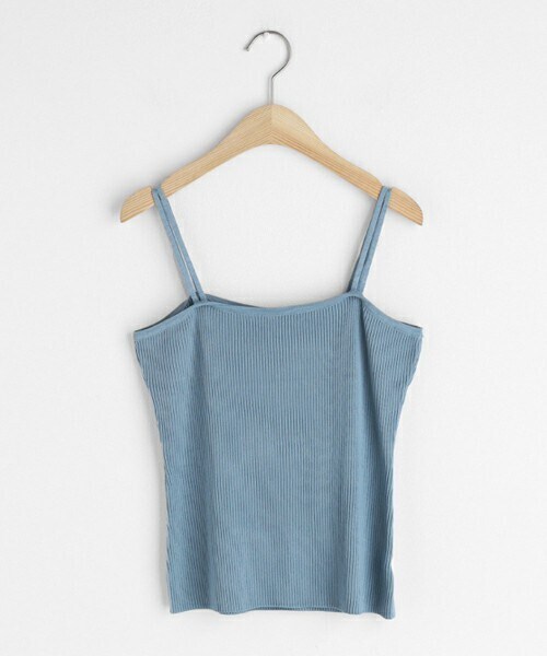DHOLIC（ディーホリック）の「ダブルストラップリブスリーブレス（キャミソール・レディース・ホワイト/ブラック/ブルー・FREE）」の3枚目の写真