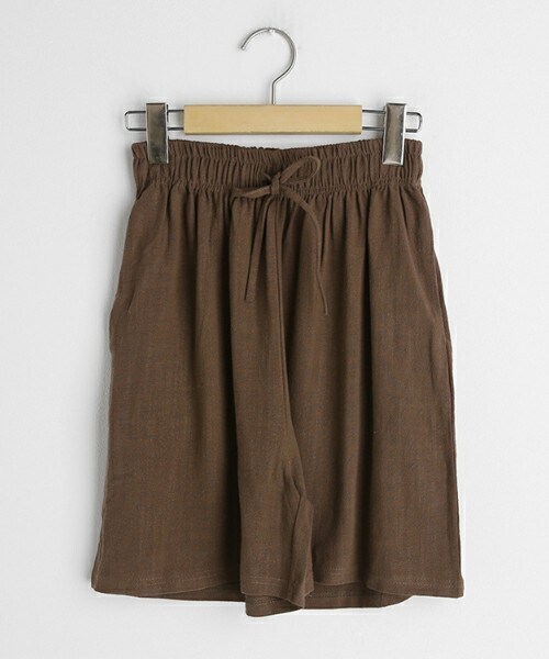 DHOLIC(ディーホリック)の「リネン混イージーショートパンツ(その他パンツ・レディース・ホワイト/ベージュ/イエロー/グリーン/ブルー/ブラック/ブラウン・FREE)」の3枚目の写真