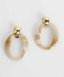 DHOLIC | オーバルマーブリングピアス(ピアス（両耳用）)