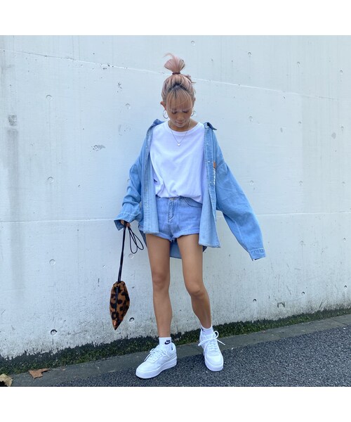 no brand（ノーブランド）の「ネームパッチデニムシャツ｢Laundry｣#6173（シャツ/ブラウス・レディース・その他）」の8枚目の写真