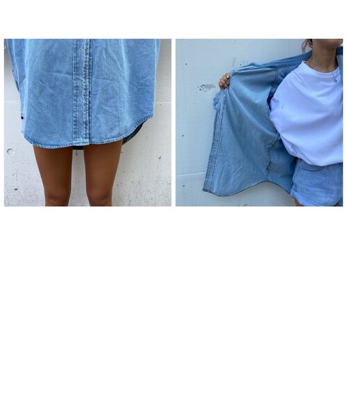 no brand（ノーブランド）の「ネームパッチデニムシャツ｢Laundry｣#6173（シャツ/ブラウス・レディース・その他）」の12枚目の写真