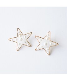 no brand | 埋め込みパール スター★ピアス(ピアス（両耳用）)