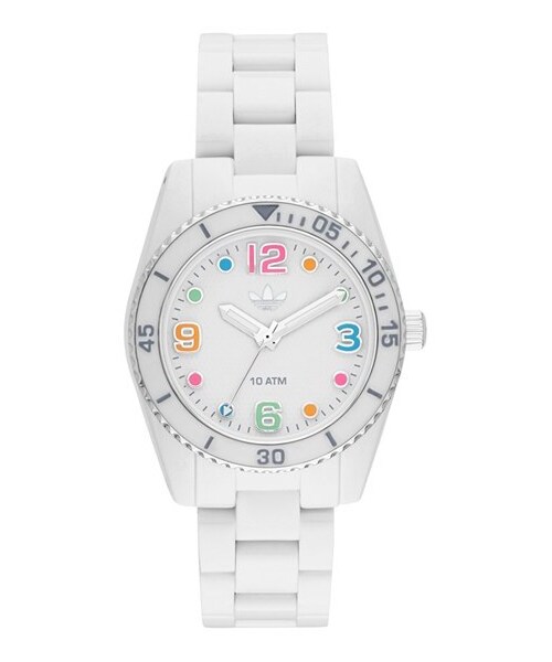 adidas(アディダス)の「adidas Originals 'Brisbane' Bracelet Watch, 34mm(アナログ腕時計・White/ Multi)」の2枚目の写真