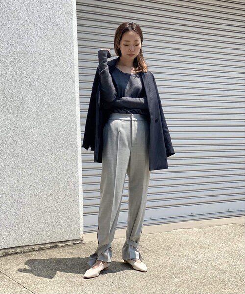 NOBLE ソフトコットンリブロングTシャツ Noble（ノーブル）の「ソフトコットンリブロングTシャツ◇（）」 - WEAR