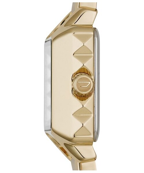 DIESEL（ディーゼル）の「DIESEL® Square Bracelet Watch, 19mm（アナログ腕時計・Gold）」の4枚目の写真