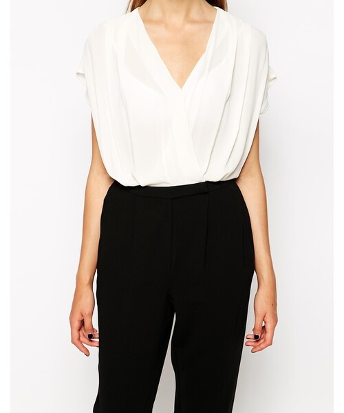 MANGO（マンゴ）の「Mango Colourblock Jumpsuit（その他パンツ・black・XS/S/M）」の2枚目の写真