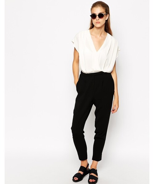 MANGO（マンゴ）の「Mango Colourblock Jumpsuit（その他パンツ・black・XS/S/M）」の3枚目の写真