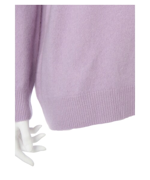 G.V.G.V.（ジーヴィージーヴィー）の「BRUSHED CASHMERE V-NECK TOP（トップス・レディース・PURPLE・XS）」の6枚目の写真