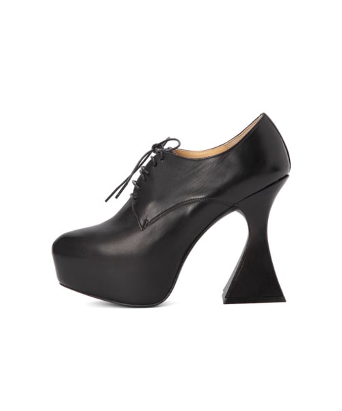 G.V.G.V.（ジーヴィージーヴィー）の「FLARED HEEL LACE UP SHOES（シューズ・レディース・BLACK・S/M/L）」の4枚目の写真