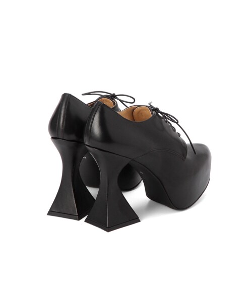 G.V.G.V.（ジーヴィージーヴィー）の「FLARED HEEL LACE UP SHOES（シューズ・レディース・BLACK・S/M/L）」の3枚目の写真