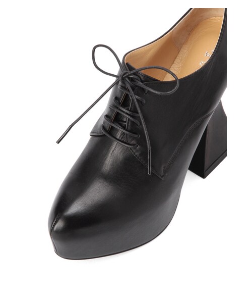 G.V.G.V.（ジーヴィージーヴィー）の「FLARED HEEL LACE UP SHOES（シューズ・レディース・BLACK・S/M/L）」の5枚目の写真