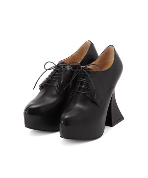G.V.G.V.（ジーヴィージーヴィー）の「FLARED HEEL LACE UP SHOES（シューズ・レディース・BLACK・S/M/L）」の2枚目の写真