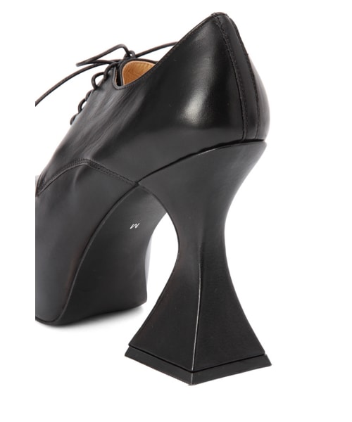 G.V.G.V.（ジーヴィージーヴィー）の「FLARED HEEL LACE UP SHOES（シューズ・レディース・BLACK・S/M/L）」の6枚目の写真