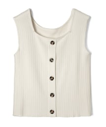 GRL | 前後2wayスクエアネックニットトップス(タンクトップ)