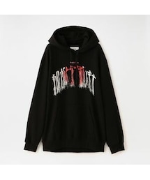 doublet | 【doublet】MEN パーカー THANK YOU FRINGE EMBROIDERY HOODIE 20AW35CS165(パーカー)