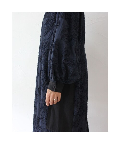 美品　SUSURI ススリ　サーディンドレスワンピース　フォーマル susuri（ススリ）の「SUSURI ススリ サーディンドレス #navy