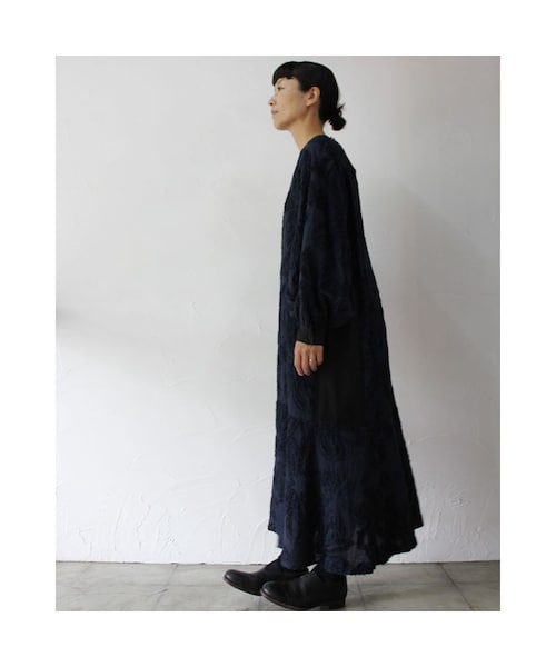 susuri（ススリ）の「SUSURI ススリ サーディンドレス #navy 【送料