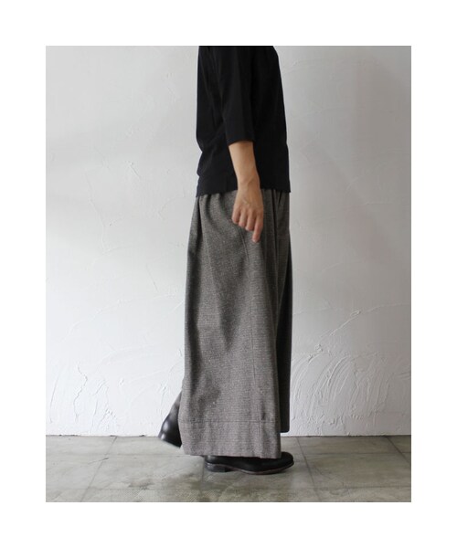 susuri（ススリ）の「SUSURI ススリ ピザントパンツ #smoky brown 