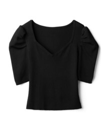 GRL | パフスリーブ半袖ニットトップス(ニット/セーター)