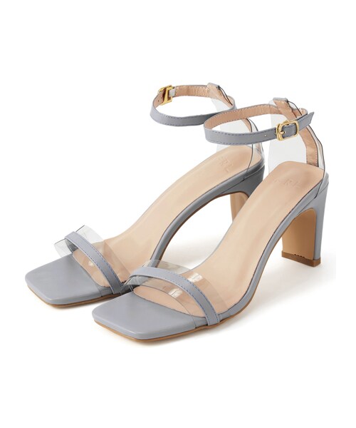 GRL（グレイル）の「アンクルストラップPVCクリアサンダル（サンダル・レディース・ベージュ/ブルー/ブラック・24.5）」の3枚目の写真