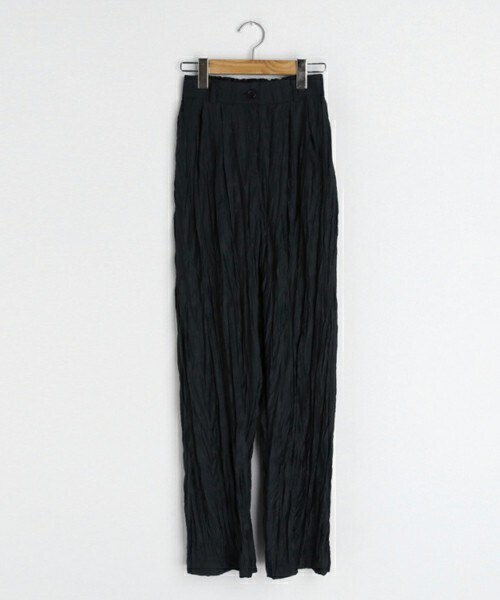 DHOLIC(ディーホリック)の「リンクルロングパンツ(その他パンツ・レディース・ブラウン/ブラック・FREE)」の2枚目の写真