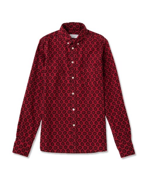 Maison Kitsune（メゾンキツネ）の「【先行受注】CLASSIC BD POCKET FLYING SPARK（トップス・メンズ・レッド/ワイン・38/39/40）」の3枚目の写真