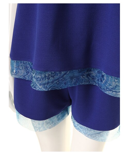 EDDY GRACE（エディグレース）の「エナジェティック2Pロンパース（オールインワン・サロペット・レディース・ブルー/ブラック/オフホワイト系・F）」の11枚目の写真