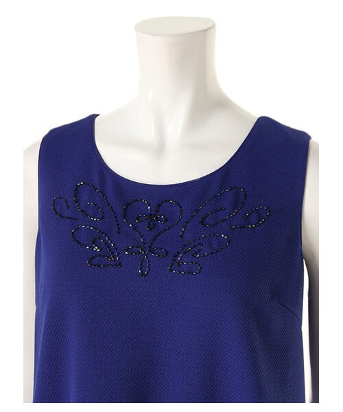 EDDY GRACE（エディグレース）の「エナジェティック2Pロンパース（オールインワン・サロペット・レディース・ブルー/ブラック/オフホワイト系・F）」の7枚目の写真