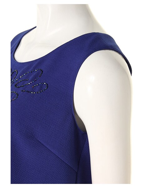 EDDY GRACE（エディグレース）の「エナジェティック2Pロンパース（オールインワン・サロペット・レディース・ブルー/ブラック/オフホワイト系・F）」の9枚目の写真