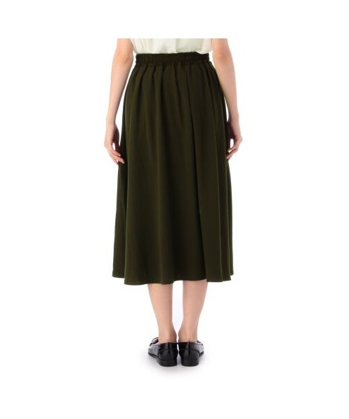 OZOC（オゾック）の「プリーツロングスカート（スカート・レディース・カーキ系/ブラック/ベージュ系・M）」の5枚目の写真