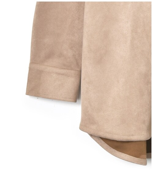 w closet（ダブルクローゼット）の「ECOスエード リラックスアウター（ジャケット/アウター・レディース・アイボリー/ベージュ・FREE/M/L）」の7枚目の写真