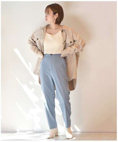 w closet（ダブルクローゼット）の「ECOスエード リラックスアウター（ジャケット/アウター・レディース・アイボリー/ベージュ・FREE/M/L）」の18枚目の写真