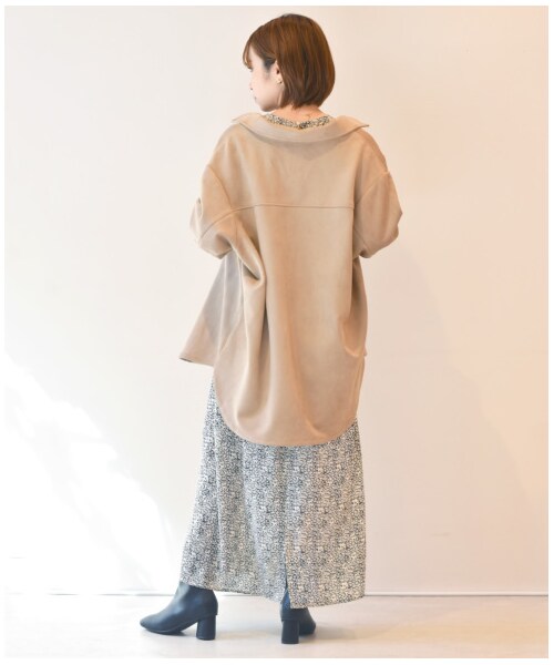 w closet（ダブルクローゼット）の「ECOスエード リラックスアウター（ジャケット/アウター・レディース・アイボリー/ベージュ・FREE/M/L）」の22枚目の写真