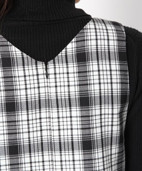 LOWRYS FARM（ローリーズファーム）の「チェックジャンスカワンピース（ワンピース/ドレス・レディース・ブラック/レッド・Ｍ/Ｌ）」の10枚目の写真