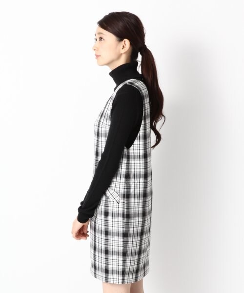 LOWRYS FARM（ローリーズファーム）の「チェックジャンスカワンピース（ワンピース/ドレス・レディース・ブラック/レッド・Ｍ/Ｌ）」の3枚目の写真