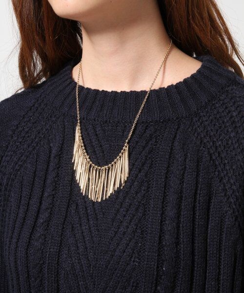 GLOBAL WORK(グローバルワーク)の「【WEB先行予約】ケーブルニットワンピース(ワンピース/ドレス・レディース・ホワイト05/グレー15/ボルドー38/ネイビー88・M/L)」の7枚目の写真